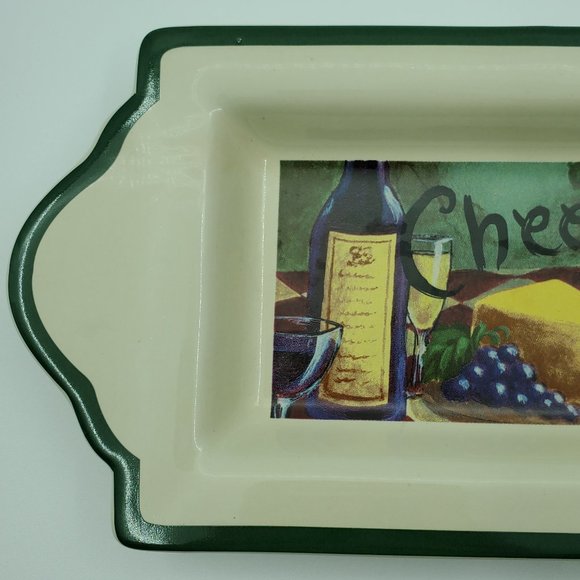 Papel Giftware Cheese Plate Cracker Serving Dish Relish Tray - Picture 3 of 8